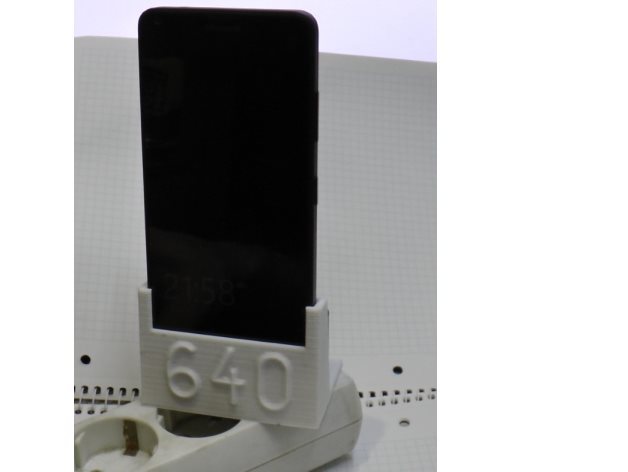 lumia 640 pie de muelle el teléfono móvil dock soporte 3D print model - Mito3D