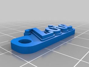 zoie keychain organization customized 3d print model - Mito3D