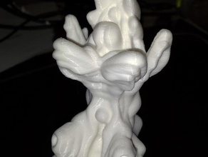 trono oscenità - scultura, sculture lordo organico sexy melma warhammer strano 3d print model - Mito3D