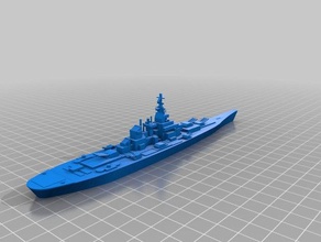battleship remix vehicles boat elpl navy vehicle watercraft 3d print model - Mito3D