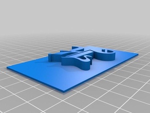 mi personalizados de la tarjeta negocios oficina personalizado 3d print model - Mito3D