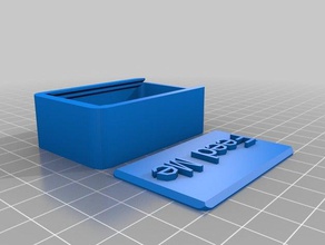feed me coperchio della scatola i contenitori su misura 3d print model - Mito3D