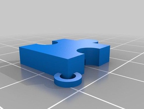 bulmaca parçası anahtarlıklar Anahtarlık jigsaw 3d print model - Mito3D