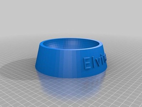 elvira cat food bowl pets customized 3d print model - Mito3D