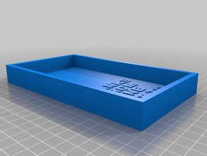 semplice scatola vassoio un dado di altro office contenitore post nota archiviazione stoccaggio 3d print model - Mito3D