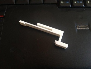 mini - catapulta mecanismo de gatilho mecânico brinquedos balísticos faixa borracha atirar 3d print model - Mito3D