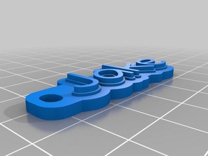jake keyring organization customized 3d print model - Mito3D