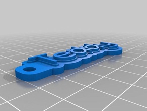 teddy keyring organization customized 3d print model - Mito3D