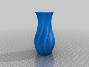 rippled organic vase 32 42 100 containers customized 3d print model - Mito3D