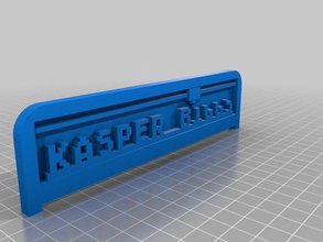 kaspers plate signs logos customized 3d print model - Mito3D