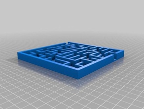 mon personnalisée a-maze-ing labyrinthe puzzles personnalisé 3d print model - Mito3D