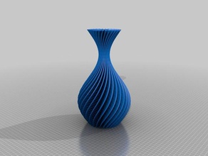 my customized wavelet vase generator wip math art 3d print model - Mito3D