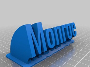 monroe 2 office customized 3d print model - Mito3D