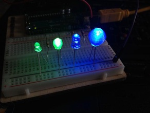 ışık difüzör 3 mm LED 5 led elektronik 3d print model - Mito3D