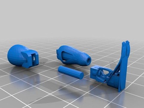 protesi della gamba parti di ricambio 3d print model - Mito3D