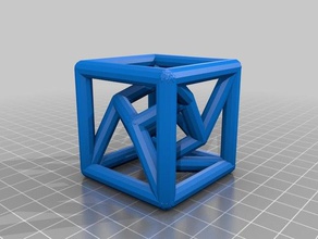 jgui tesseract 44 mm 30 degrees math art customized 3d print model - Mito3D