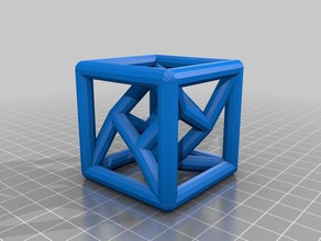 jgui tesseract 44 mmm 30 degrees math art customized 3d print model - Mito3D