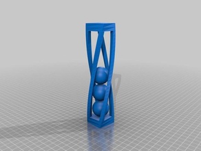 il mio personalizzato sfere gabbia sculture su misura 3d print model - Mito3D
