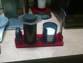 aeropress stand kitchen & dining coffee 3d print model - Mito3D