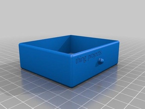 lauro antico - ekobots storage drawer drawer01 tool holders & boxes container customized openscad parametric round rounded text 3d print model - Mito3D