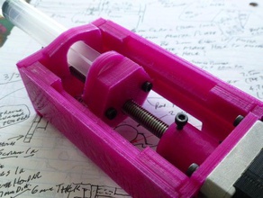 einfache Spritze-Pumpe Biologie Spritze Spritzenpumpe 3d print model - Mito3D