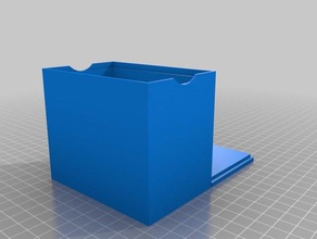 my customized card box recycle symbol lid games 3d print model - Mito3D