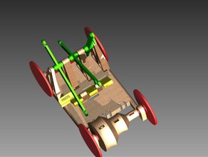 davinci ruban voiture - 3 catapulte pouvoir jouets & jeux engineeringproject makeredchallenge sélection rectangulaire c bande de caoutchouc jouet d'une roue pneu élastique en 3d print model - Mito3D
