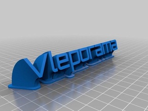 vleporama plate office customized 3d print model - Mito3D