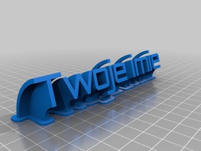 twoje imie office customized 3d print model - Mito3D
