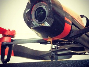 parrot benop drone lens hood hole r c vehicles bebop camera 3d print model - Mito3D
