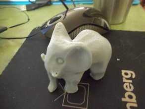 elefante mini animais 3d print model - Mito3D
