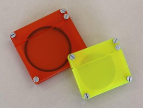parametric photographic filter case electronics case filter lasercut photography 3d print model - Mito3D