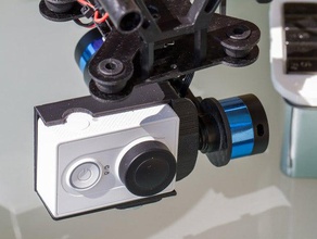 xiaomi yi action camera holder mount tarot t-2d t2d 2-axis gimbal r c vehicles 3d print model - Mito3D