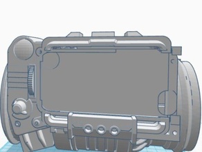 pipboy iphone samsung lg htm nexus el teléfono móvil comic con cosplay fallout de jugador nerd útil 3d print model - Mito3D