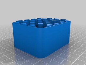 customized battery container aa bottom x20 containers 3d print model - Mito3D