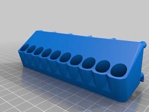 pegboard wizard large screwdrivers tool holders & boxes customized 3d print model - Mito3D