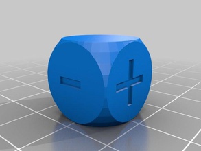 fate fudge rpg dice fresh customizer customized 3d print model - Mito3D