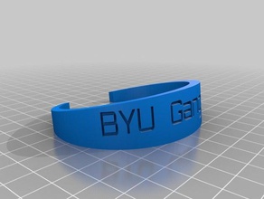 byu gangsta les bracelets personnalisé 3d print model - Mito3D