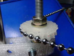 Perlen Gürtel gear 45-mm-Kette andere ball-Kette Achse cnc-Mechanismus pla Riemenscheibe reprap z-Achse 3d print model - Mito3D