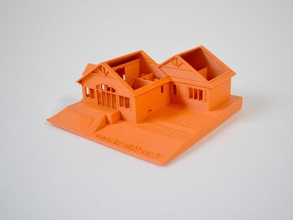 gedruckte Haus meiner Eltern in Kanada Gebäude Strukturen 3d print model - Mito3D