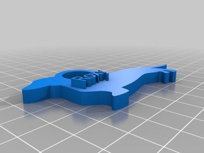 roxy Anahtarlık özelleştirilmiş 3d print model - Mito3D