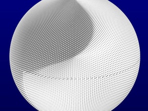 10000 Punkte-Stern Mathe-Kunst Festschrift Punkt Stern 3d print model - Mito3D
