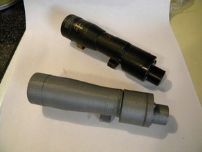 star wars e-11 blaster-Teile Requisiten e11-blaster m38 scope 3d print model - Mito3D