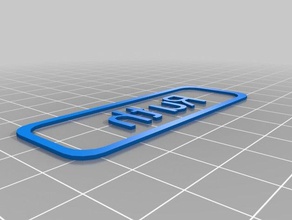 ruth tag rodada clipe sinais e logotipos personalizado 3d print model - Mito3D