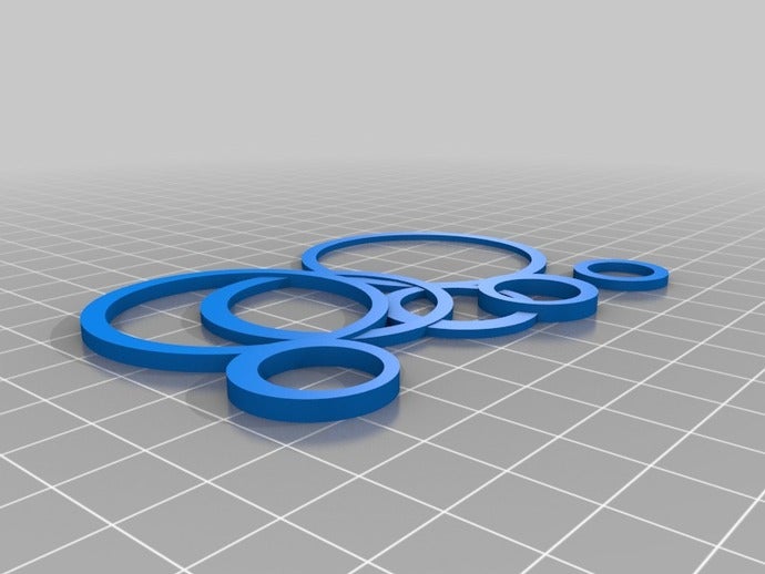 my customized playful rings necklace jewelry 3D print model - Mito3D