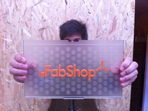 le fabshop-logo gedruckt 2d Kunst 3d print model - Mito3D