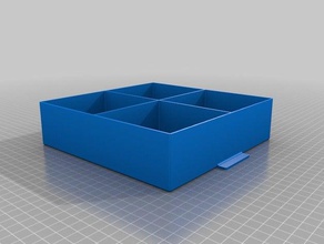 mon personnalisés tiroir de la boîte modèle hexagonal côtés les conteneurs personnalisé 3d print model - Mito3D
