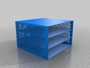 cajon papeles trabajo les conteneurs personnalisé 3d print model - Mito3D