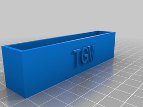 meine angepasste basic business card holdertgm office 3d print model - Mito3D