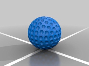 pallina da golf sport all'aperto 3d print model - Mito3D
